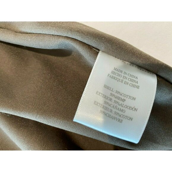 street level tote bag cotton Hemp beige green - Picture 5 of 6